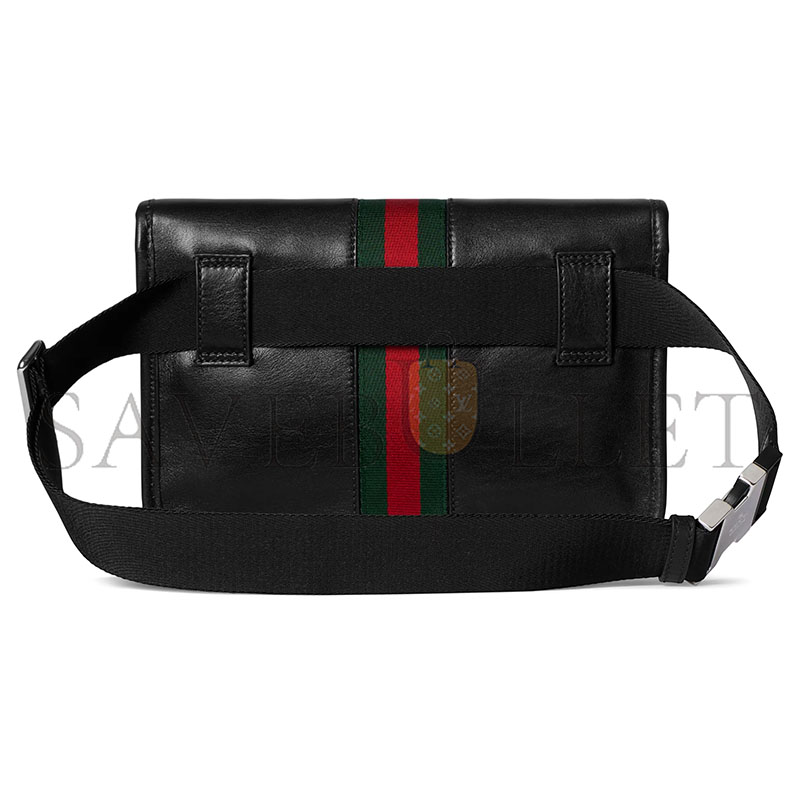 GUCCI WEB TRADEMARK SMALL BELT BAG ‎867032 (24*17*3.5cm)
